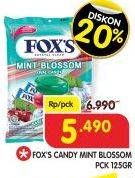 Promo Harga FOXS Crystal Candy Mint Blossom Oval Flow 125 gr - Superindo