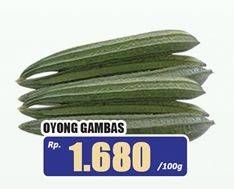 Promo Harga Oyong Gambas per 100 gr - Hari Hari