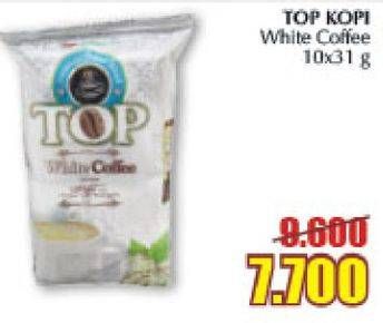 Promo Harga Top Coffee Kopi White Coffee per 10 sachet 31 gr - Giant