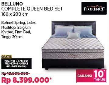 Promo Harga Florence Belluno Tempat Tidur Queen 160 X 200 Cm  - COURTS