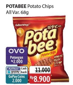 Promo Harga Potabee Snack Potato Chips All Variants 68 gr - Alfamidi