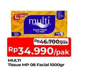Promo Harga Multi Facial Tissue 1000 gr - TIP TOP