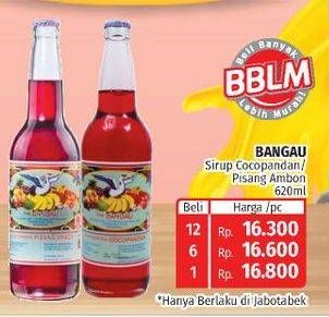 Promo Harga CAP BANGAU Syrup Cocopandan, Pisang Ambon 620 ml - Lotte Grosir