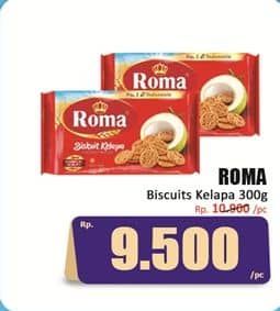 Promo Harga Roma Biskuit Kelapa 300 gr - Hari Hari