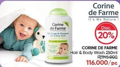 Promo Harga Corine De Farme Hair & Body Wash 250 ml - Guardian