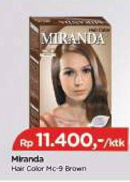 Promo Harga MIRANDA Hair Color MC9 Brown 30 ml - TIP TOP