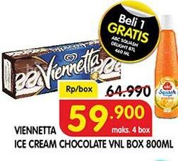 Promo Harga WALLS Ice Cream Viennetta Choco Vanila 800 ml - Superindo