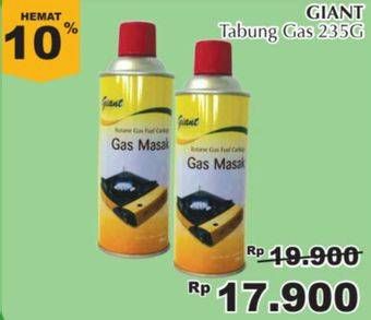 Promo Harga GIANT Tabung Gas Mini 235 gr - Giant