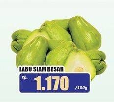 Promo Harga Labu Siam Besar per 100 gr - Hari Hari