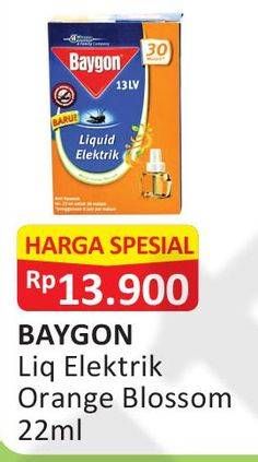 Promo Harga BAYGON Liquid Electric Orange Blossom 22 ml - Alfamart