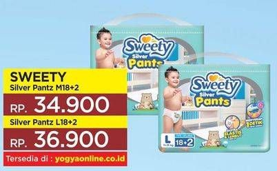 Promo Harga SWEETY Silver Pants L18+2  - Yogya