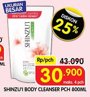 Promo Harga Shinzui Body Cleanser 900 ml - Superindo
