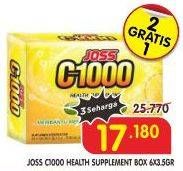 Promo Harga JOSS C1000 Health Supplement per 6 sachet 3 gr - Superindo