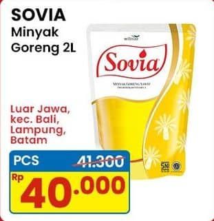Promo Harga Sovia Minyak Goreng 2000 ml - Indomaret