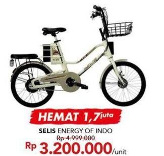 Promo Harga SELIS Sepeda Listrik Enerfy Of Indonesia  - Carrefour