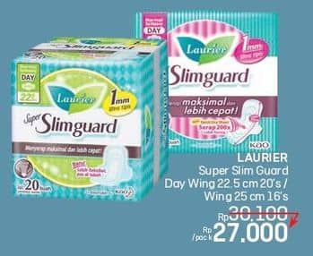 Promo Harga Laurier Super Slimguard Day 25cm, 22.5 Cm 16 pcs - LotteMart