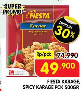 Promo Harga Fiesta Ayam Siap Masak Spicy Karage, Karage 500 gr - Superindo