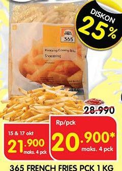 Promo Harga 365 French Fries 1000 gr - Superindo