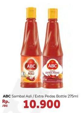 Promo Harga ABC Sambal Asli, Extra Pedas 275 ml - Carrefour