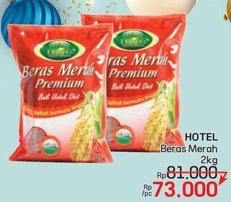 Promo Harga Hotel Beras Merah Premium 2000 gr - LotteMart