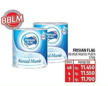 Promo Harga Frisian Flag Susu Kental Manis Putih 370 gr - Lotte Grosir