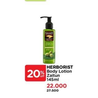 Promo Harga Herborist Body Lotion Zaitun 145 ml - Watsons