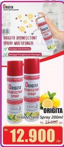 Promo Harga ORIGITA Disinfectant Spray 200 ml - Hari Hari