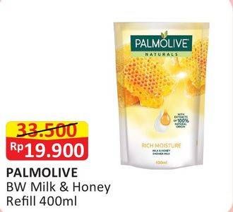Promo Harga PALMOLIVE Shower Gel Milk Honey 400 ml - Alfamart