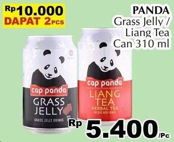 Promo Harga CAP PANDA Minuman Kesehatan Grass Jelly, Liang Tea 310 ml - Giant