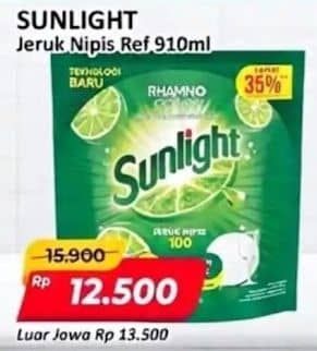 Promo Harga Sunlight Pencuci Piring Jeruk Nipis 100 910 ml - Alfamart