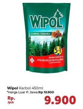 Promo Harga WIPOL Karbol Wangi Cemara 450 ml - Carrefour