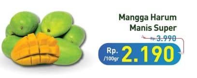 Promo Harga Mangga Harum Manis Super per 100 gr - Hypermart