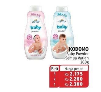 Promo Harga KODOMO Baby Powder All Variants 200 gr - Lotte Grosir