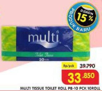 Promo Harga MULTI Toilet Tissue PB10 10 roll - Superindo