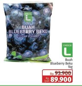 Promo Harga Choice L Frozen Blueberry 1000 gr - Lotte Grosir