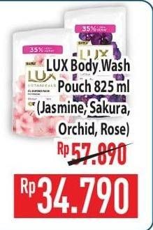 Promo Harga LUX Botanicals Body Wash Velvet Jasmine, Sakura Bloom, Magical Orchid, Soft Rose 850 ml - Hypermart