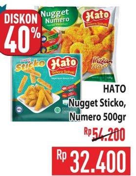 Promo Harga Hato Nugget Sticko, Numero 500 gr - Hypermart