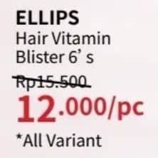 Ellips Hair Vitamin 6 pcs Diskon 22%, Harga Promo Rp12.000, Harga Normal Rp15.500