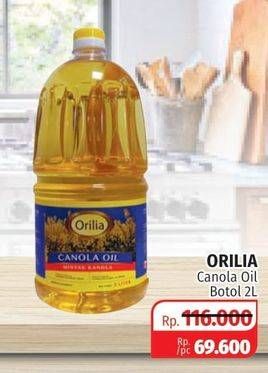 Promo Harga ORILIA Canola Oil 2000 ml - Lotte Grosir
