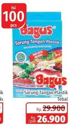Promo Harga BAGUS Sarung Tangan Plastik Tebal 100 pcs - Lotte Grosir