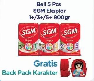Promo Harga SGM Eksplor 1+/ 3+/ 5+ 900 gr - LotteMart