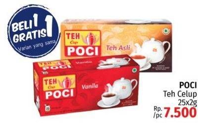 Promo Harga CAP POCI Teh Celup per 25 pcs 2 gr - LotteMart