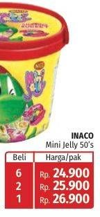 Promo Harga Inaco Mini Jelly per 50 cup 15 gr - Lotte Grosir