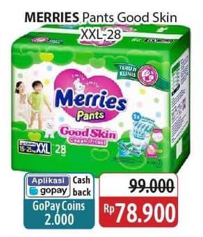 Promo Harga Merries Pants Good Skin XXL28 28 pcs - Alfamidi