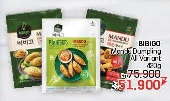 Promo Harga Bibigo Mandu All Variants 420 gr - LotteMart