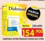 Promo Harga Diabetasol Special Nutrition for Diabetic 570 gr - Superindo