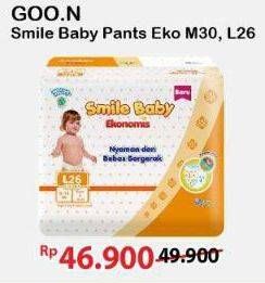 Promo Harga Goon Smile Baby Ekonomis Pants M30, L26 26 pcs - Alfamart