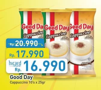 Promo Harga Good Day Cappuccino per 10 sachet 25 gr - Hypermart