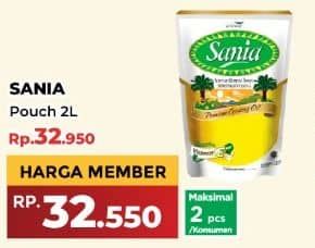 Promo Harga Sania Minyak Goreng 2000 ml - Yogya