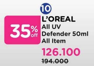 Promo Harga Loreal UV Defender All Variants 50 ml - Watsons